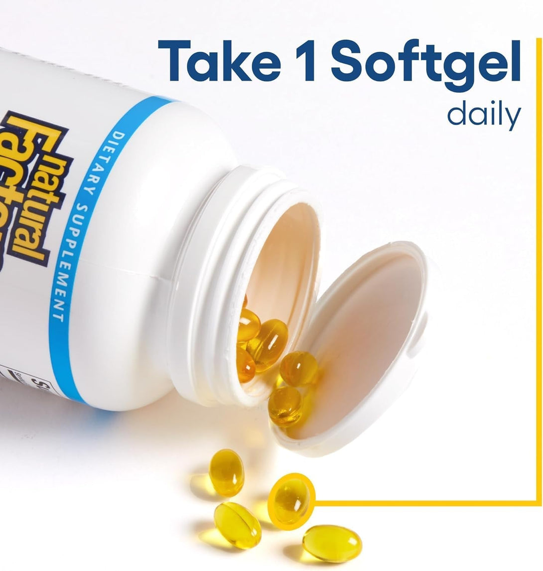 Natural Factors, Vitamin D3 5000 IU (125 Mcg), Supports Strong Bones, Muscles and Immune Function, 360 Softgels