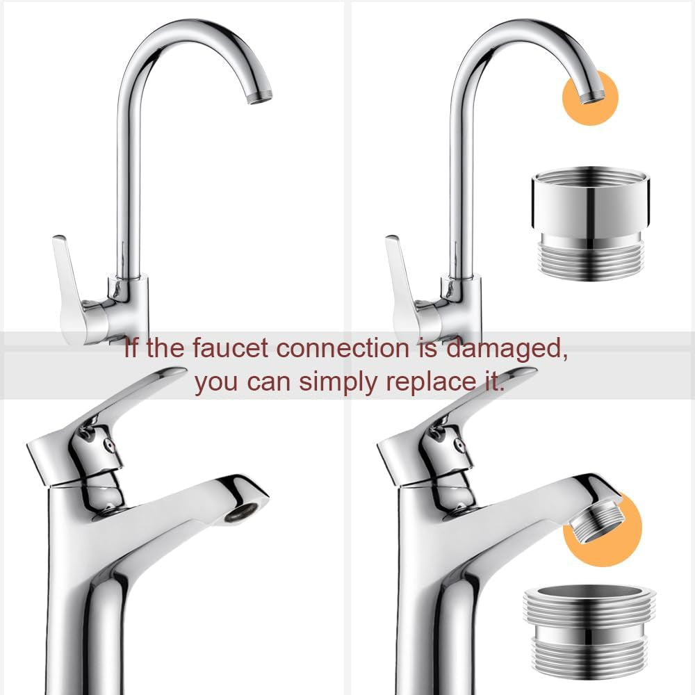 16 Pcs Faucet Adapter Kit, CNYMANY Kitchen Aerator Adapter Set Male Female M22 Sink Faucet Adapter Connecting Garden Hose Water Filter Standard Hose via Diverter