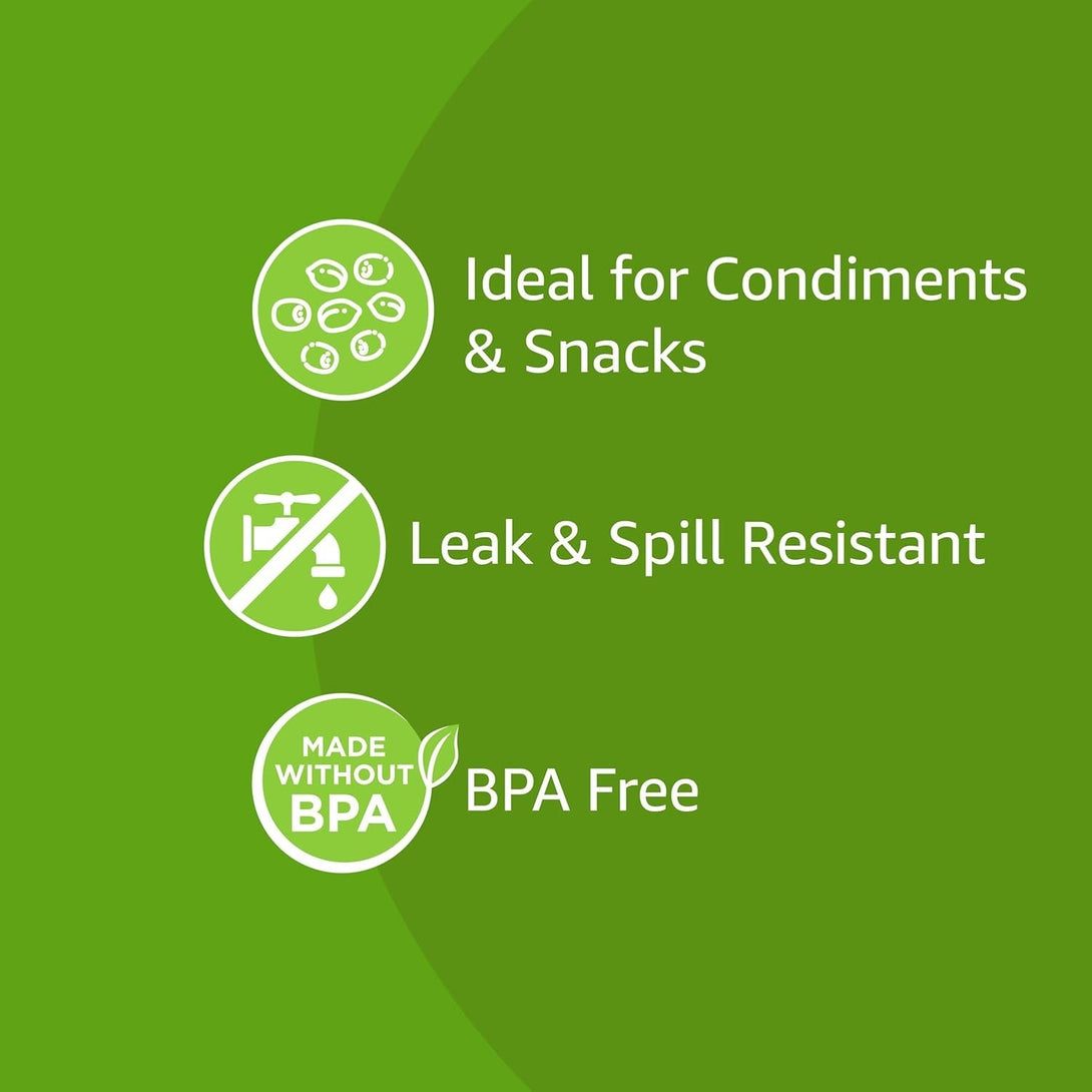 Amazon Basics Disposable Plastic To-Go Cups and Lids, Mini, 2Oz, 50 Count