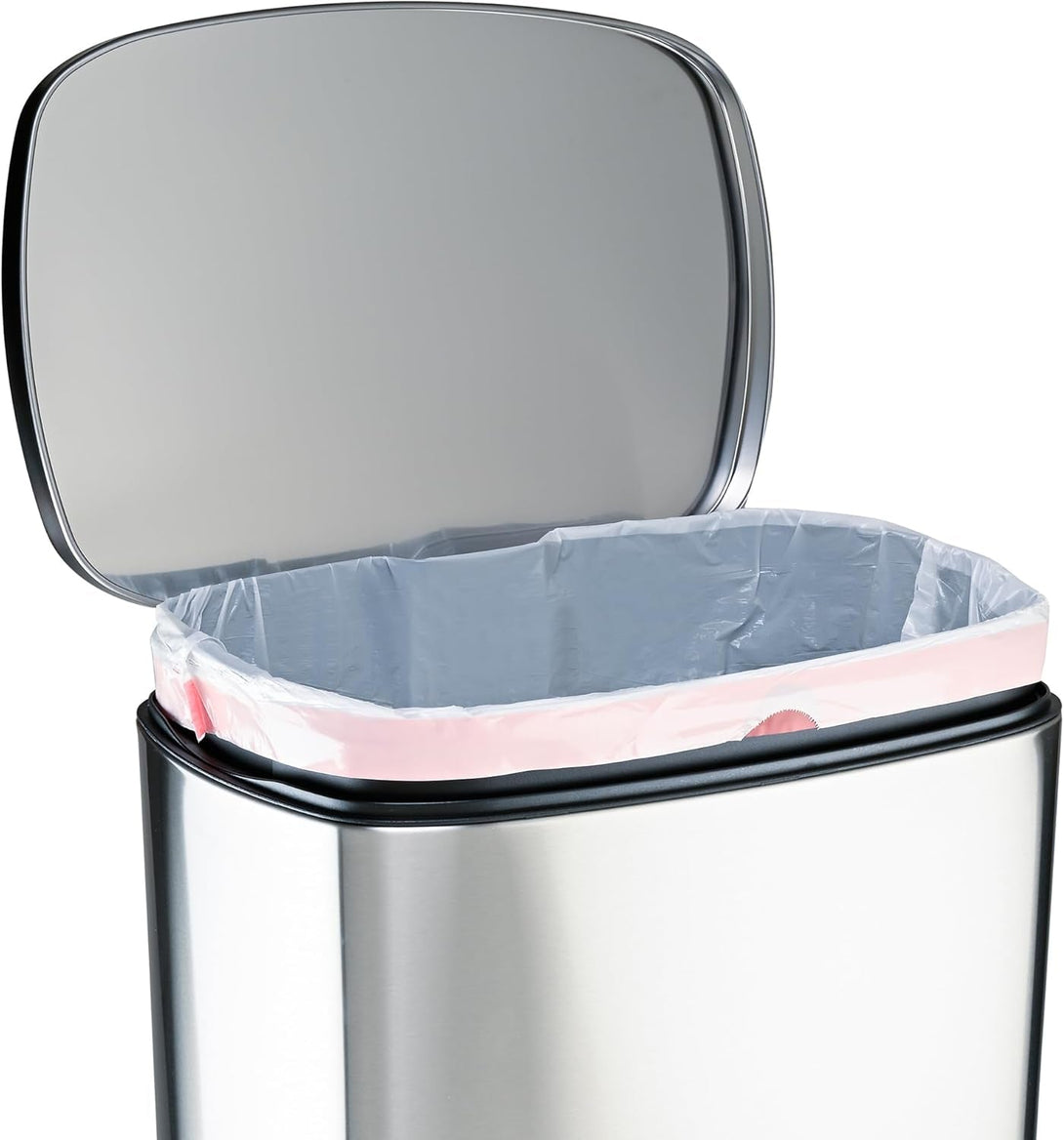 Amazon Basics 13 Gallon Flextra Strength Tall Kitchen Drawstring Trash Bags, Clean Fresh Scnet, Tear Resistant, 10% Post Consumer Recycled, 90 Count