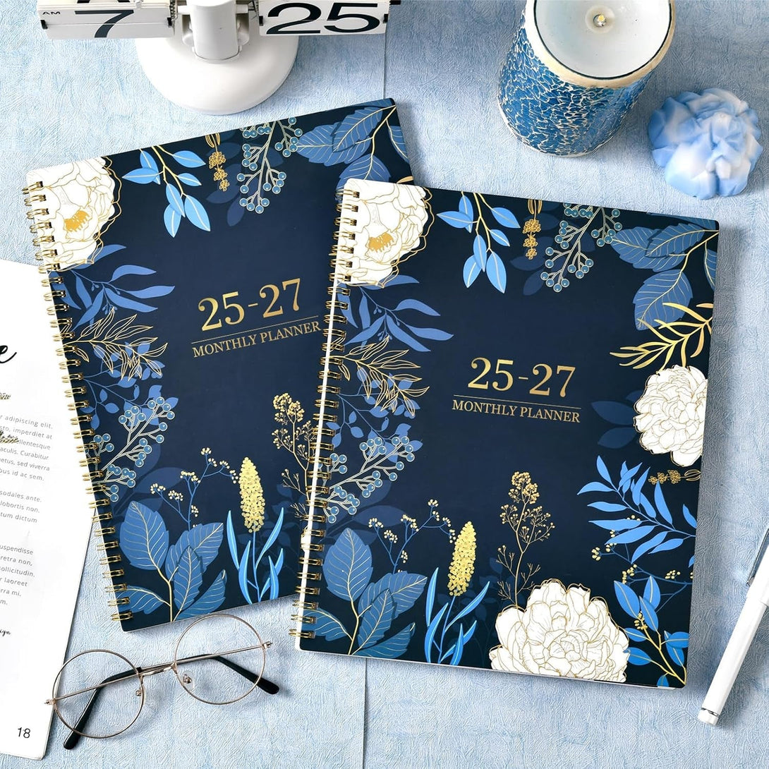 2025-2027 Monthly Planner - 2 Year Monthly Planner/Calendar 2025-2027, Academic Planner, Jul 2025 - Jun 2027, 11" X 9", 24 Months, Tabs, Back Pocket, Holidays, Twin-Wire Binding, Note Pages