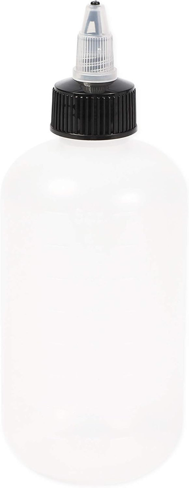 Juvale Boston round Squeeze Bottles with Twist Caps (8 Oz, White, 12 Pack)