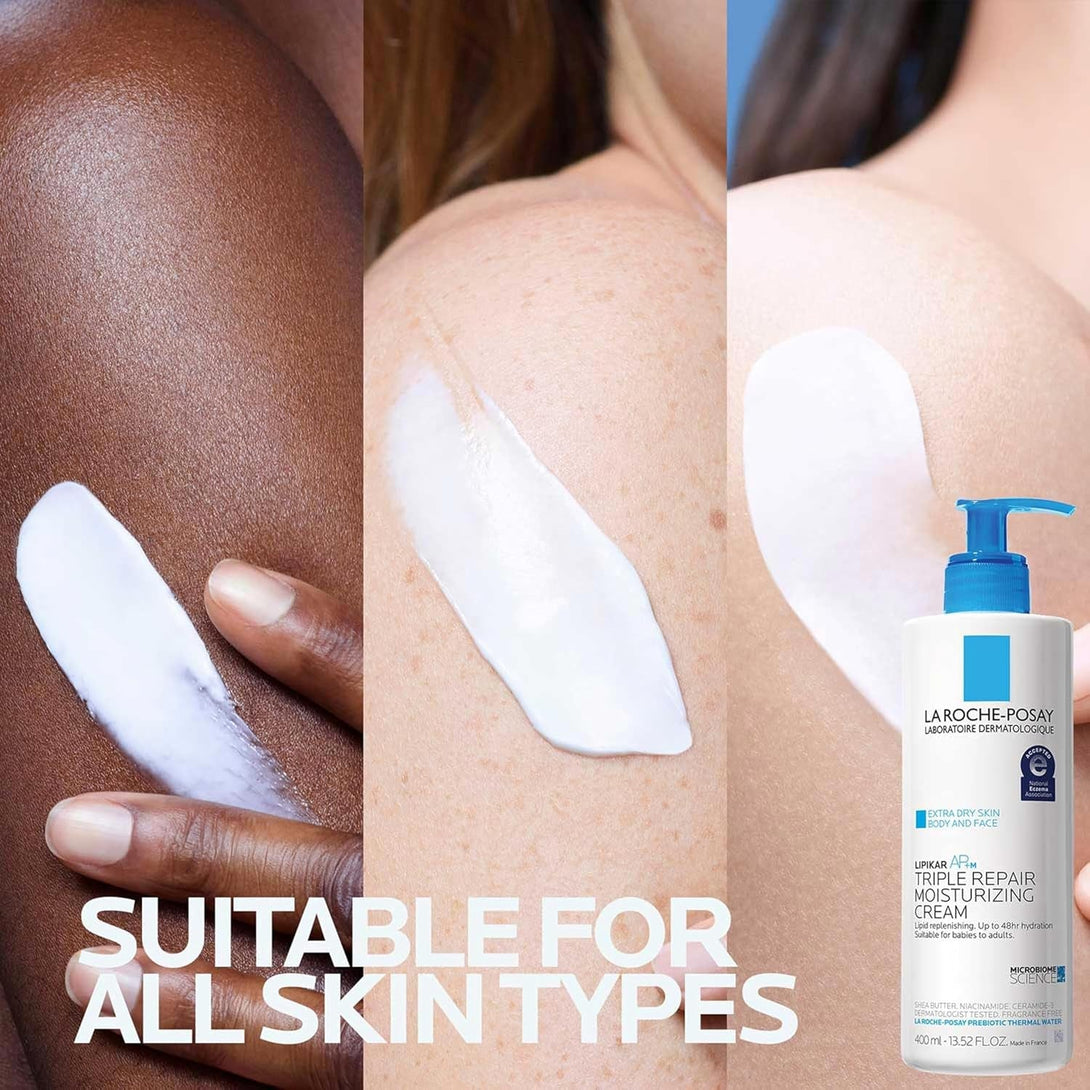 La Roche-Posay Lipikar AP+ Triple Repair Moisturizing Cream | Face & Body Lotion for Dry Skin | Shea Butter & Niacinamide Moisturizer | Gentle Face & Body Cream for Dry, Rough & Sensitive Skin