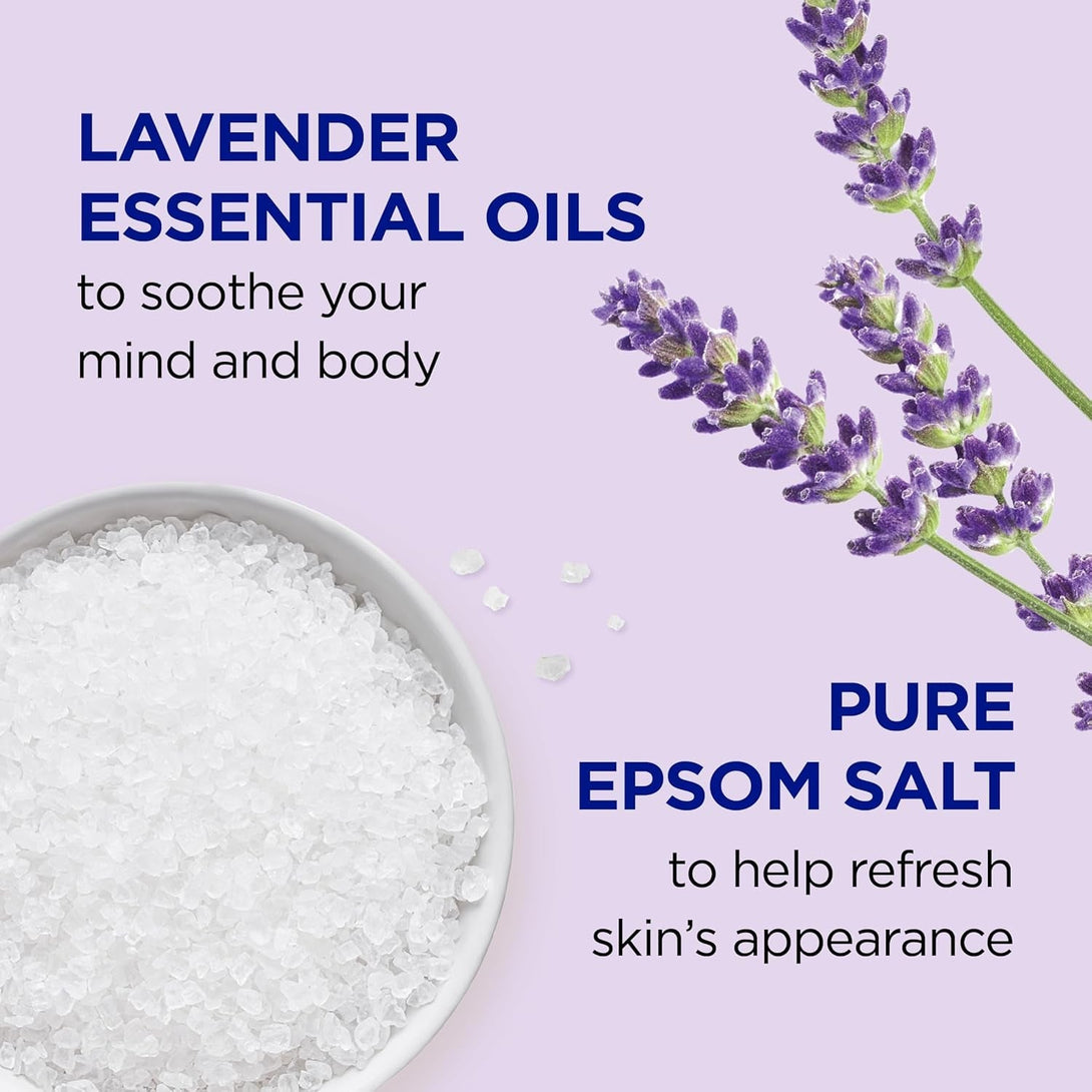 Dr Teal'S Foaming Bath with Pure Epsom Salt, Soothe & Sleep with Lavender, 34 Fl Oz (Pack of 2)